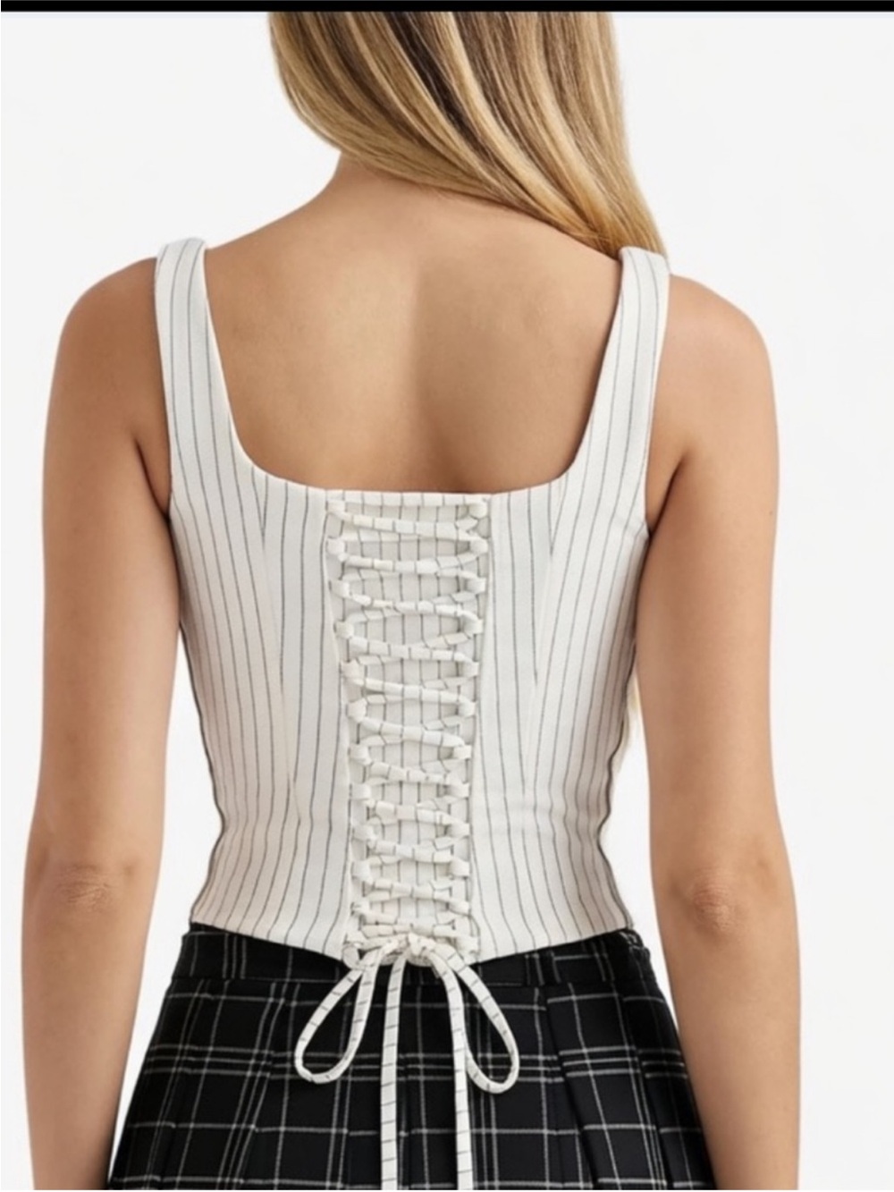House of CB ‘SELMA’ Corset Top in White/ Small US4-6 $135 - Picture 4 of 11